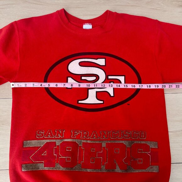 Vintage 90's San Francisco 49ers Front/Back Graphic Salem Crewneck UNISEX /M's M - Picture 4 of 15